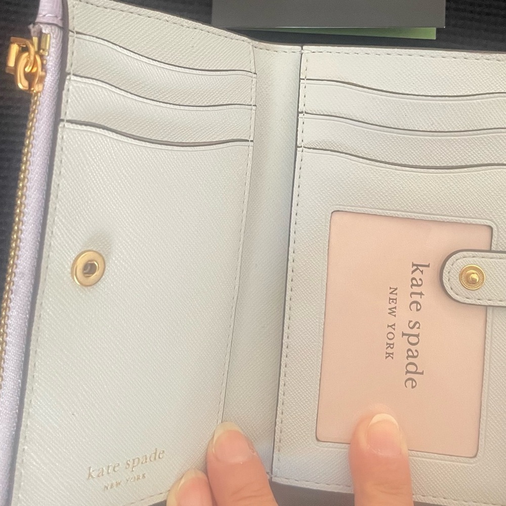 Kate Spade Light Purple Wallet with Gold Accents - Picture 4 of 4